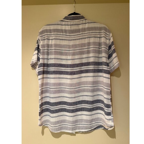 Rails Fairfax Stripe Short Sleeve Button-Up Shirt, Size Small - Picture 3 of 5